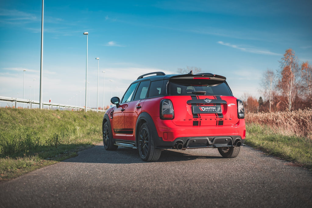 Maxton Design Spoiler CAP passend für Mini Countryman Mk2 F60 JCW schwarz Hochglanz