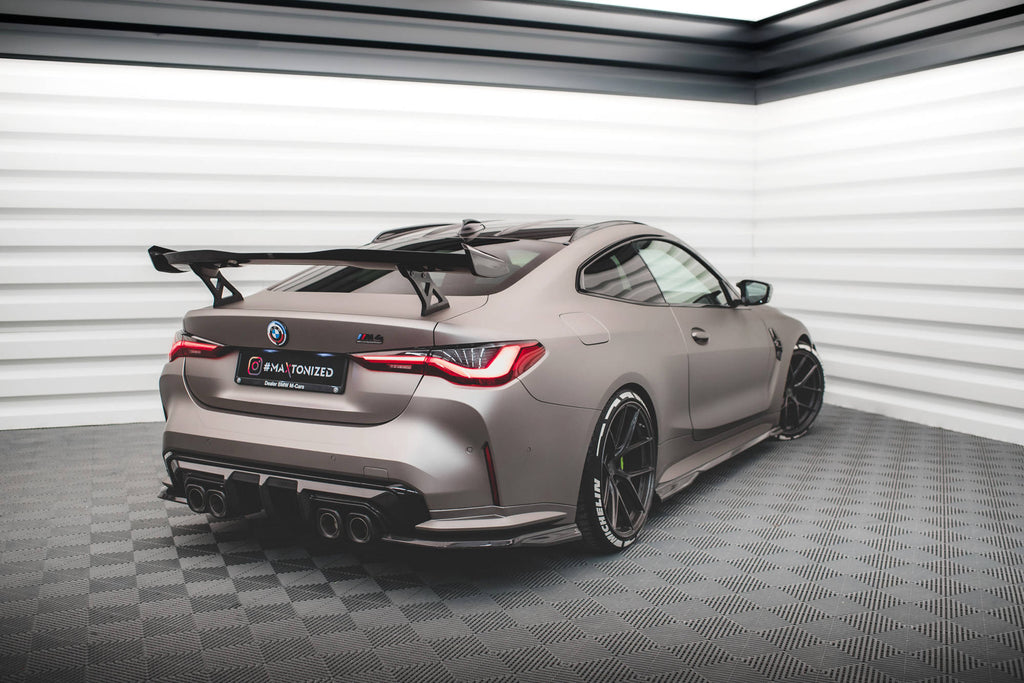 Maxton Design Prepreg Carbon Fiber Heck Ansatz Flaps Diffusor passend für BMW M4 G82 / G82 Facelift