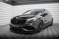 Maxton Design Street Pro Street+ Spoilerlippe Front Ansatz passend für Mercedes-Benz A AMG-Line W176 Facelift