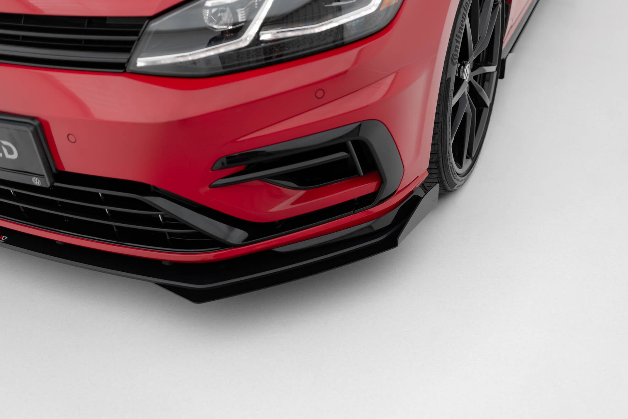Maxton Design Flaps VW Golf R / R-Line Mk7 Facelift schwarz Hochglanz für Volkswagen Golf Mk7 Facelift