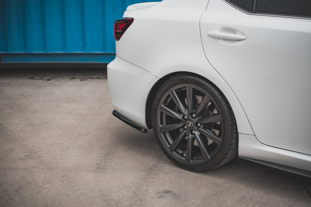 Maxton Design Heck Ansatz Flaps Diffusor für Lexus IS F Mk2 schwarz matt