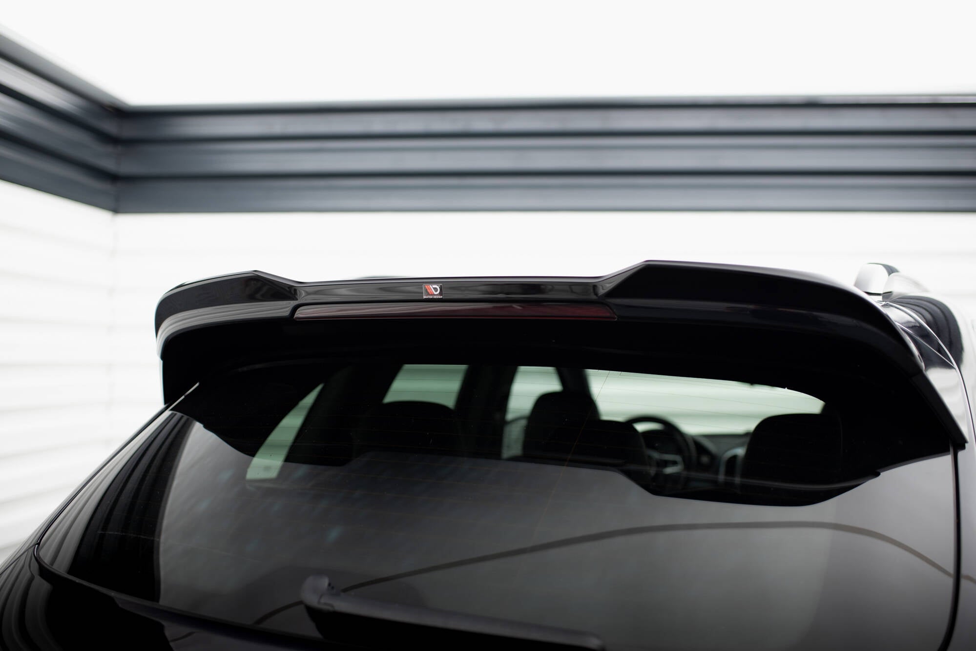 Maxton Design Spoiler CAP 3D passend für Porsche Cayenne Mk2 Facelift schwarz Hochglanz