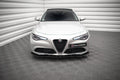 Maxton Design Street+ Spoilerlippe Front Ansatz V.1 passend für Alfa Romeo Giulia Sport schwarz Hochglanz