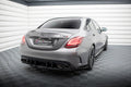 Maxton Design Street Pro Heck Ansatz Flaps Diffusor passend für Mercedes-AMG C63 Limousine / Kombi W205 Facelift