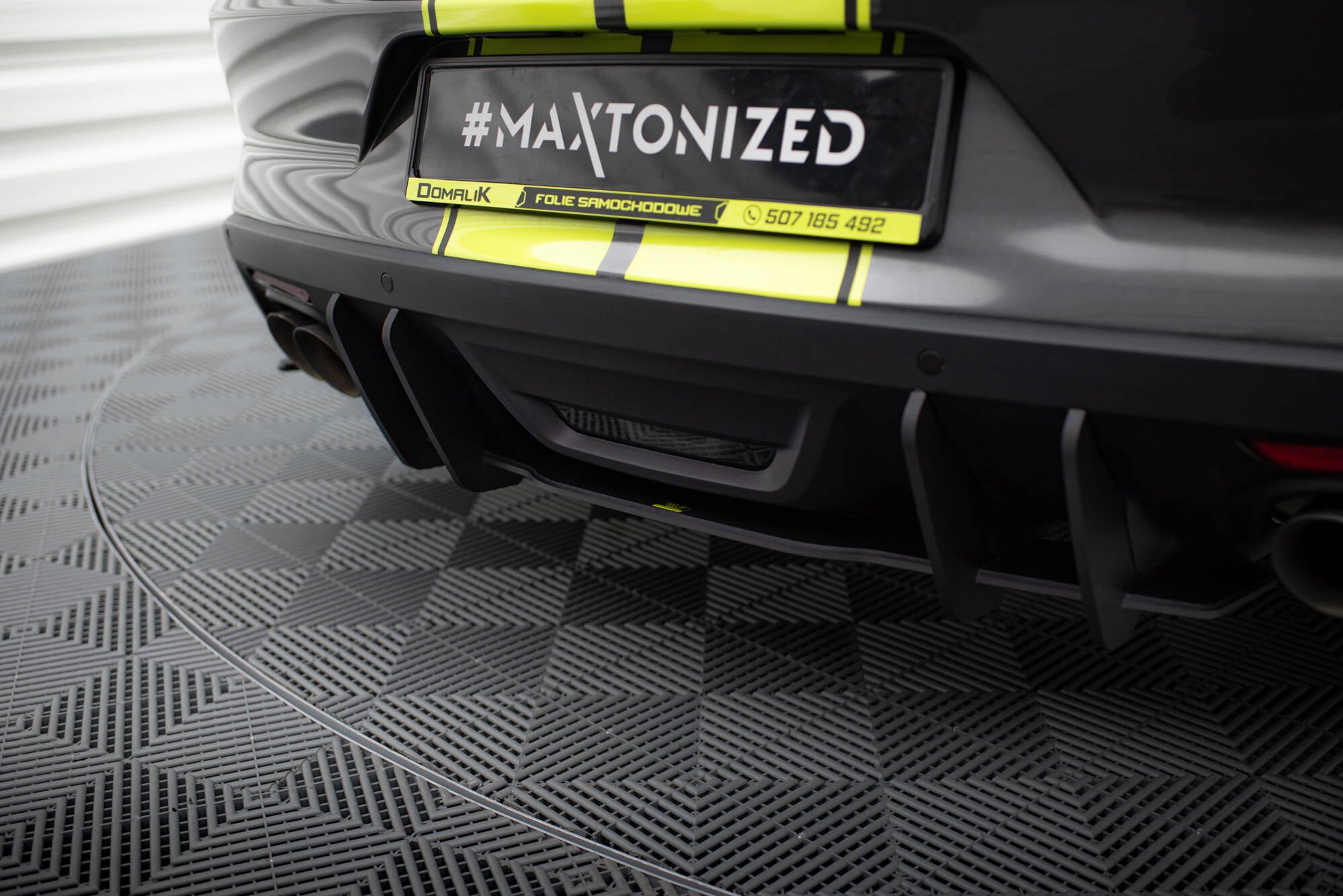 Maxton Design Street Pro Heckschürze passend für Ford Mustang GT Mk6 Roush Performance