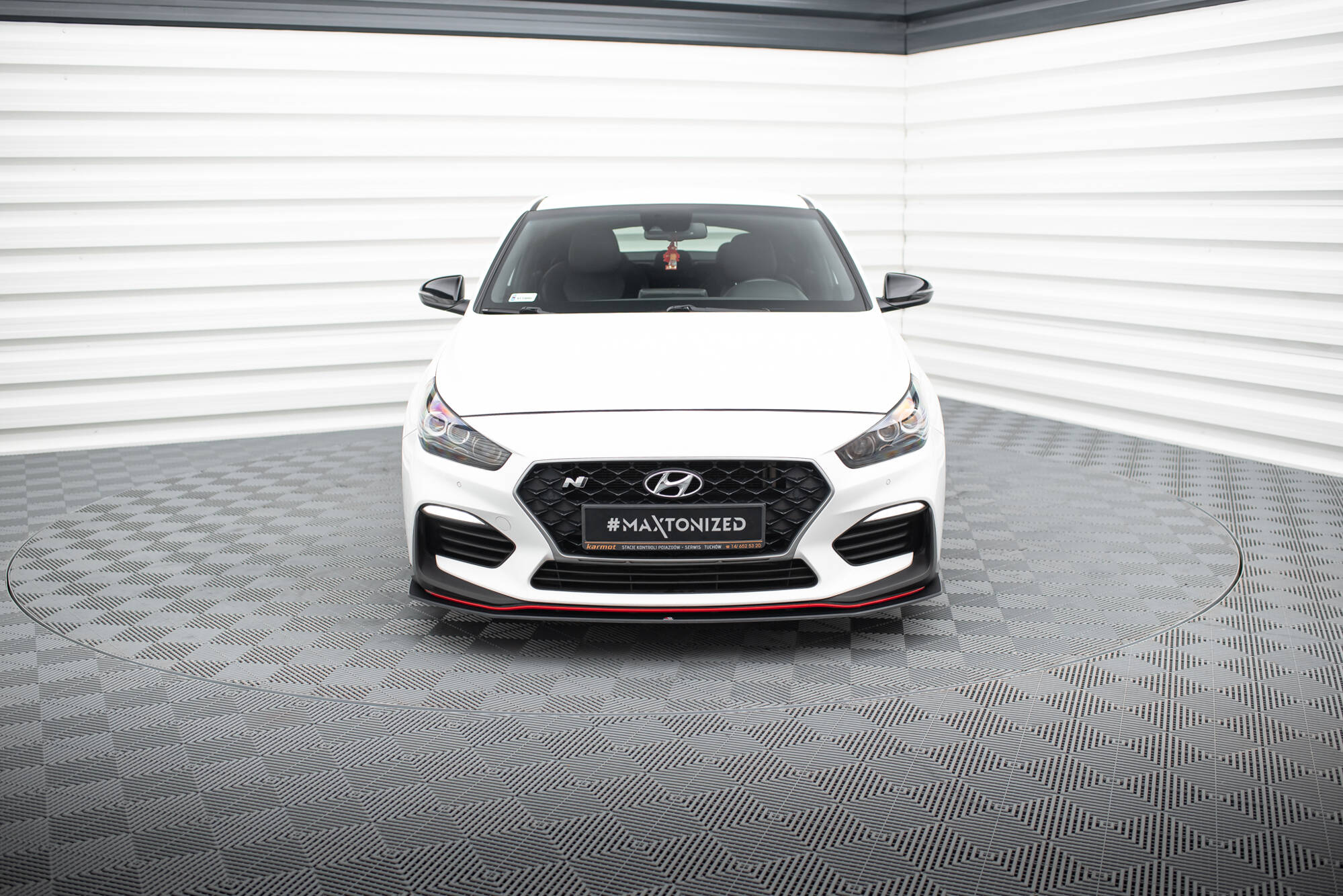 Maxton Design Street Pro Street+ Spoilerlippe Front Ansatz passend für Hyundai I30 N Mk3 Hatchback / Fastback