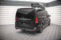Maxton Design Street+ Mittlerer Diffusor RACE passend für Mercedes-Benz V-Klasse AMG-Line W447 Facelift schwarz Hochglanz