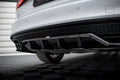 Maxton Design Street+ Mittlerer Diffusor RACE passend für Audi A4 Competition B8 Facelift schwarz Hochglanz