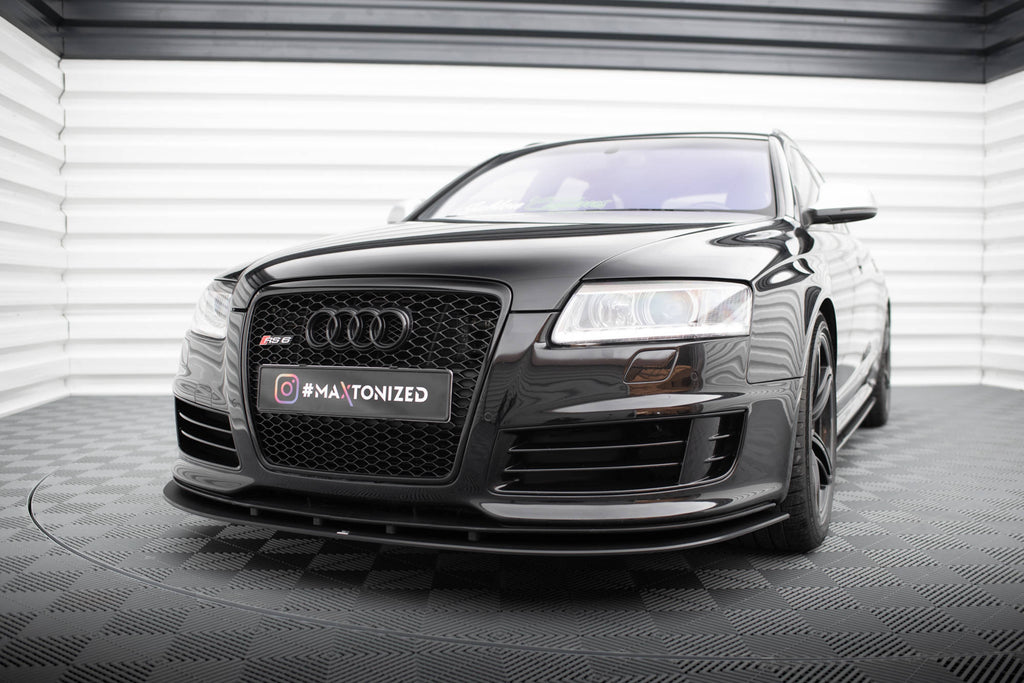 Maxton Design Street Pro Street+ Spoilerlippe Front Ansatz passend für Audi RS6 Avant C6
