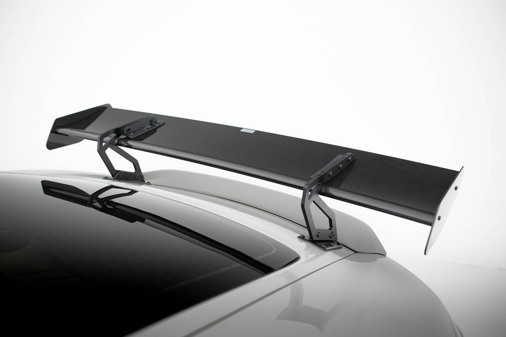 Maxton Design Carbon Spoiler With Upper Swan Mounting V.2 + LED Porsche 718 Cayman 982c für Porsche Cayman 982c