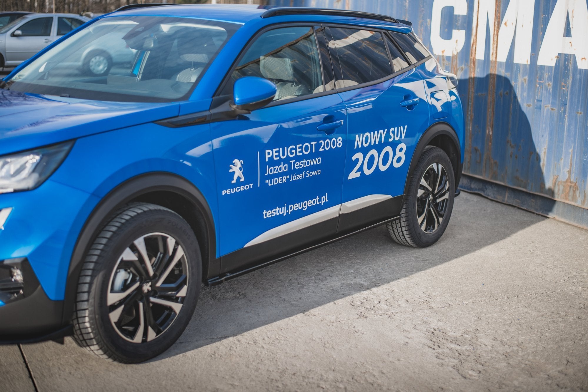 Maxton Design Street+ Seitenschweller Leisten passend für Peugeot 2008 Mk2 schwarz Hochglanz
