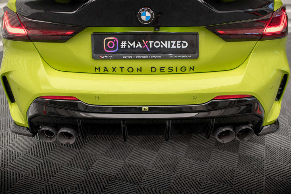 Maxton Design Diffusor Heck Ansatz V.3 für + Milltek Sport Auspuffverlängerung BMW 1er M135i / 128ti F40