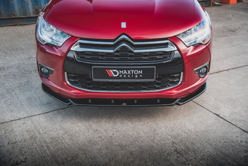 Maxton Design Street+ Spoilerlippe Front Ansatz passend für Citroen DS4 schwarz Hochglanz