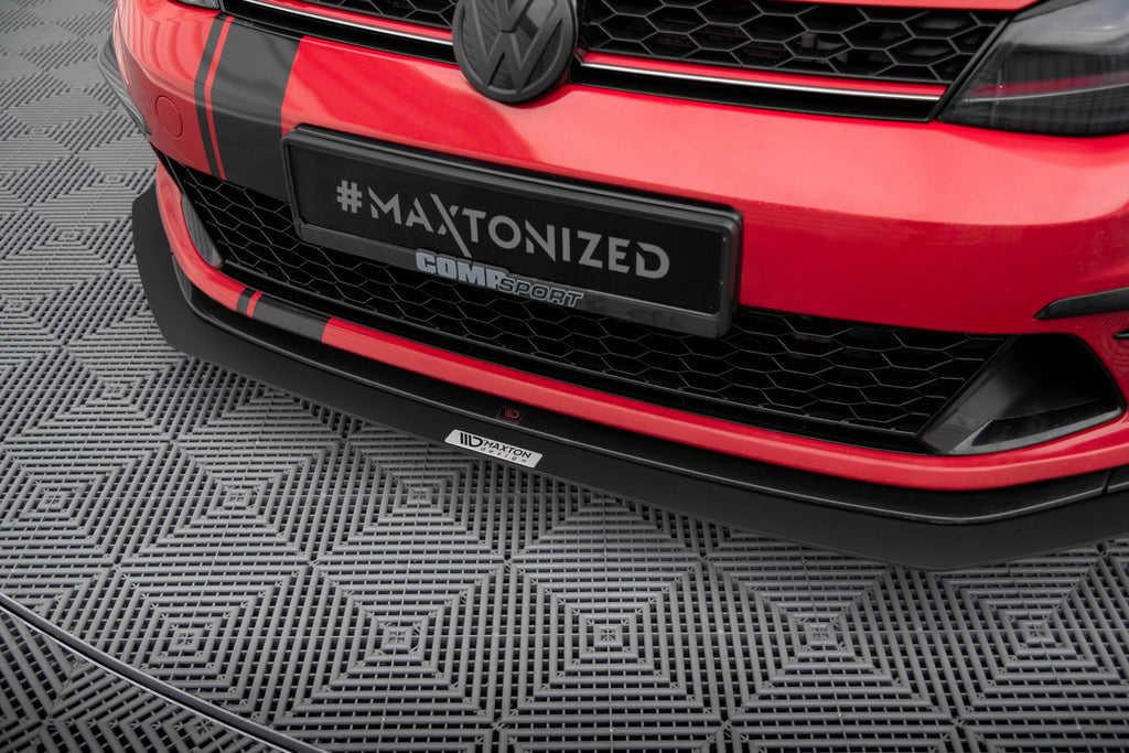 Maxton Design Racing Street+ Spoilerlippe Front Ansatz passend für VW GOLF 7 GTI CLUBSPORT
