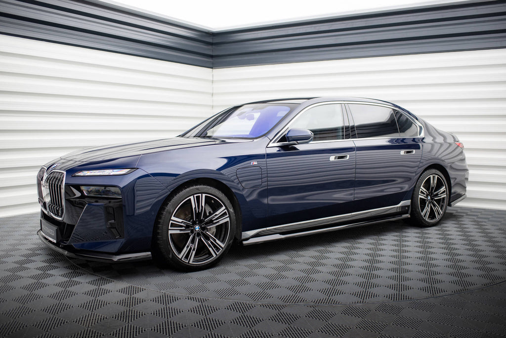 Maxton Design Street+ Seitenschweller Leisten passend für BMW 7 M-Paket G70 schwarz Hochglanz