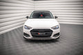 Maxton Design Street+ Spoilerlippe Front Ansatz V.1 passend für Audi A4 B9 Facelift schwarz Hochglanz