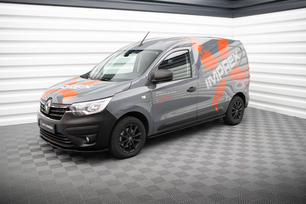 Maxton Design Street+ Seitenschweller Leisten passend für Renault Express Mk2 schwarz Hochglanz