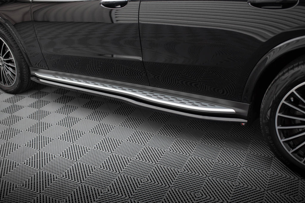 Maxton Design Street+ Seitenschweller Leisten passend für Mercedes-Benz GLC AMG-Line X254 schwarz Hochglanz