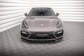 Maxton Design Street+ Spoilerlippe Front Ansatz V.1 passend für Porsche Panamera Turbo S E-Hybrid schwarz Hochglanz