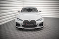 Maxton Design Street+ Spoilerlippe Front Ansatz V.2 passend für BMW 4er / i4 Gran Coupe M-Paket / M440i G26 schwarz Hochglanz