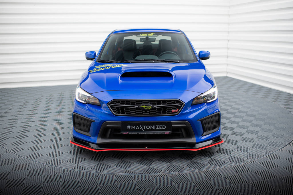 Maxton Design Street+ Spoilerlippe Front Ansatz V.2 passend für Subaru WRX STI Mk1 Facelift