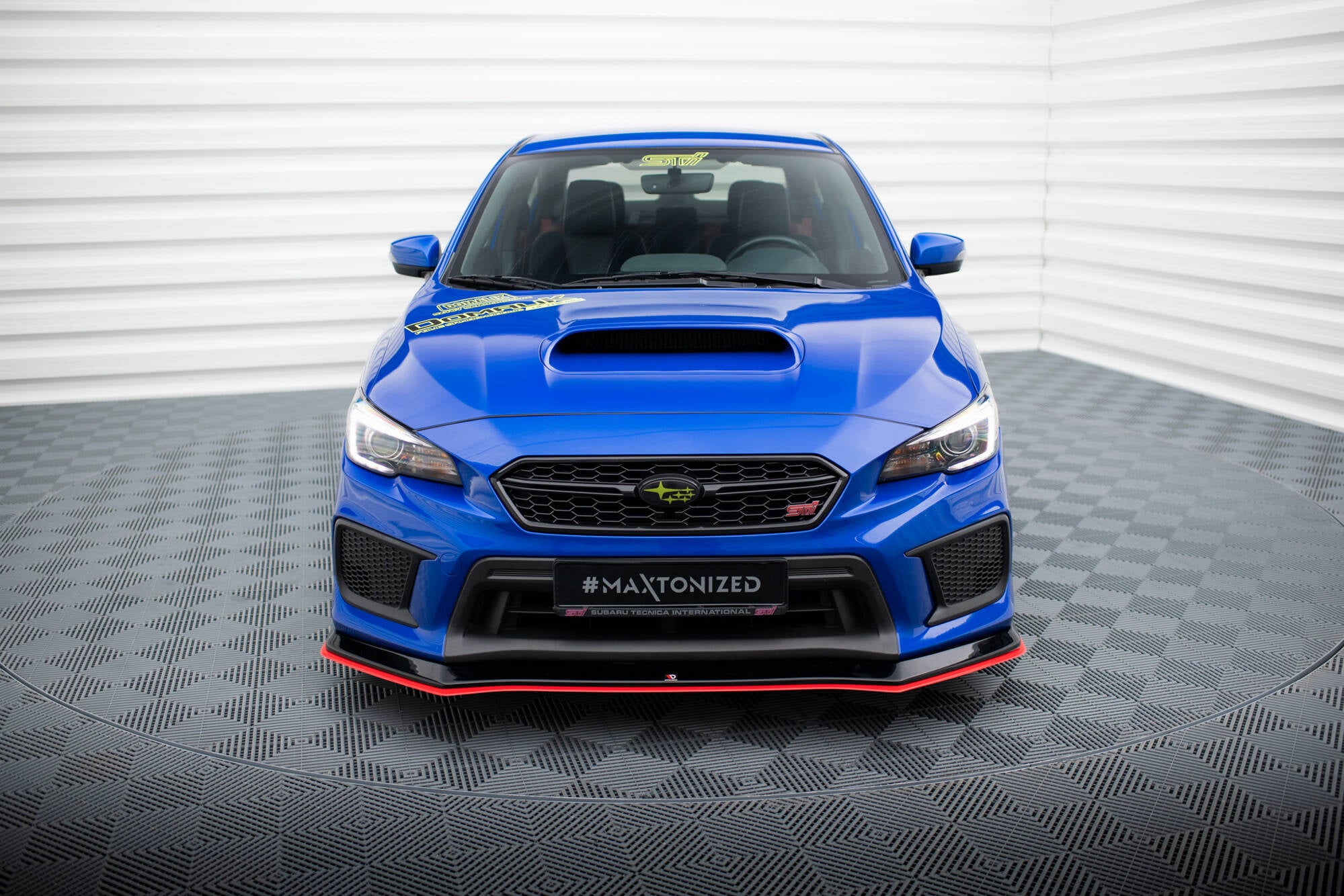 Maxton Design Street+ Spoilerlippe Front Ansatz V.2 passend für Subaru WRX STI Mk1 Facelift