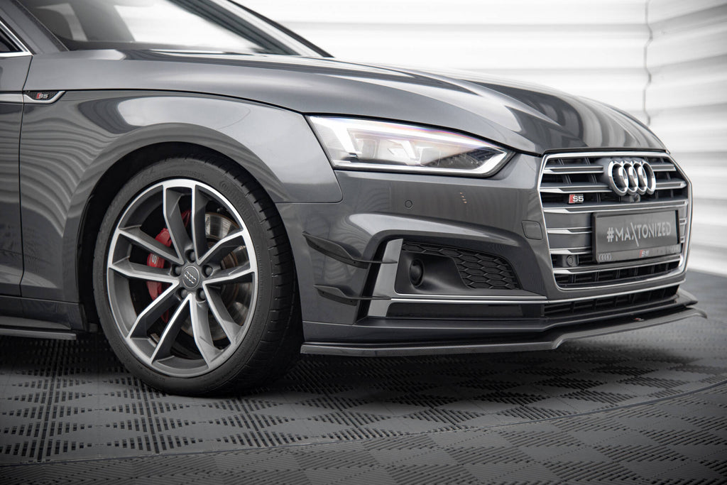 Maxton Design Stoßstangen Flaps Wings vorne Canards passend für Audi S5 / A5 S-Line Coupe / Sportback F5