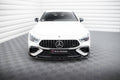Maxton Design Street+ Spoilerlippe Front Ansatz V.2 passend für Mercedes-AMG GT 43 4 Door Coupe V8 Styling Package X290 schwarz Hochglanz