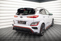 Maxton Design Heck Ansatz Flaps Diffusor V.2 passend für Hyundai Kona N Mk1 schwarz Hochglanz