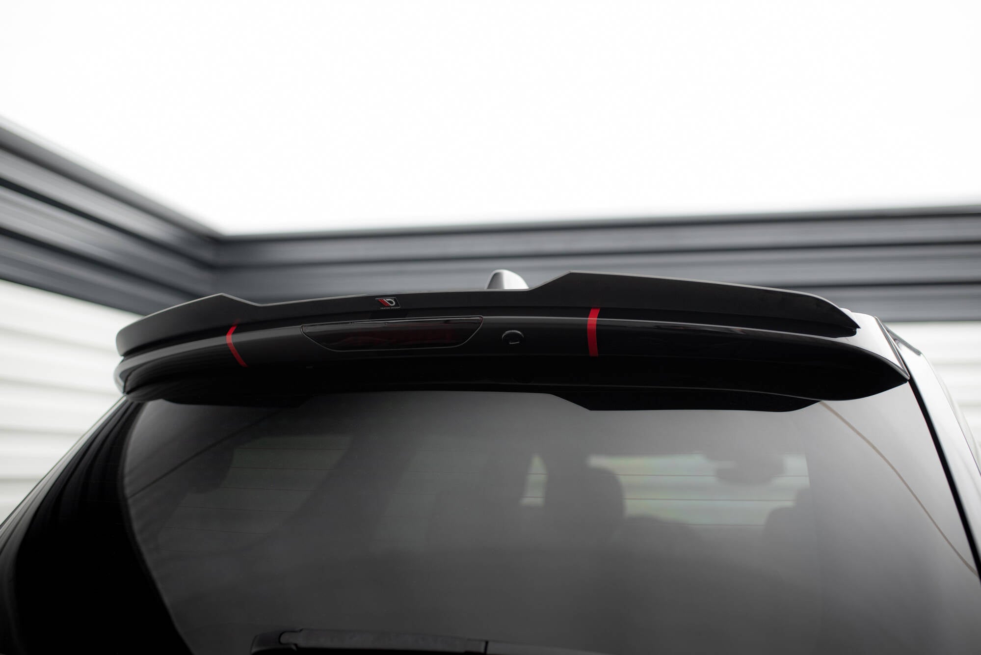 Maxton Design Spoiler CAP passend für Dodge Durango Facelift RT / SRT Mk3 schwarz Hochglanz