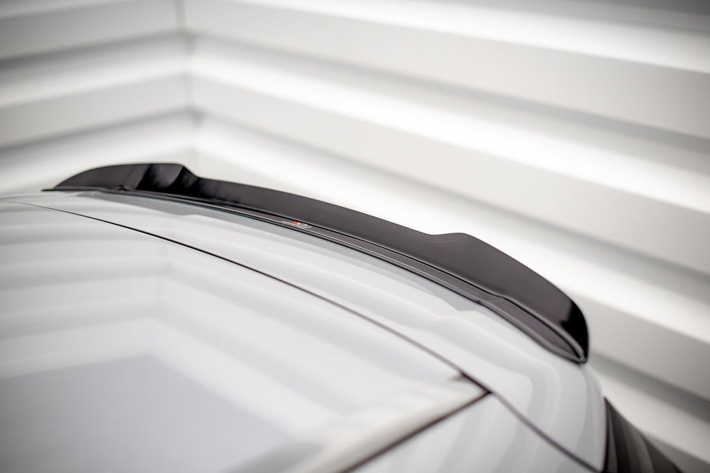Maxton Design Spoiler CAP passend für Mercedes-Benz C Kombi S205 schwarz Hochglanz