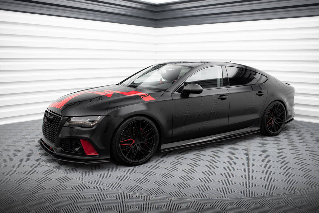 Maxton Design Street Pro Street+ Seitenschweller Leisten passend für Audi A7 RS7 Look C7