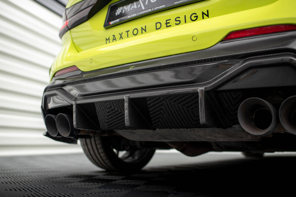 Maxton Design Prepreg Carbon Fiber Diffusor Heck Ansatz V.1 passend für BMW 1er F40 M-Paket/ M135i
