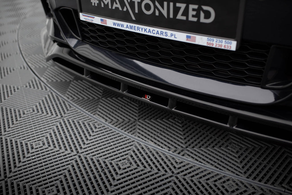 Maxton Design Street+ Spoilerlippe Front Ansatz passend für BMW 6er GT M-Paket G32 schwarz Hochglanz