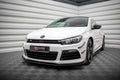 Maxton Design Front Stoßstange Flaps passend für VW Scirocco R Mk3 schwarz Hochglanz