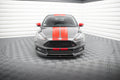 Maxton Design Street+ Spoilerlippe Front Ansatz passend für Ford Focus ST Mk3 FL (Cupra) schwarz Hochglanz