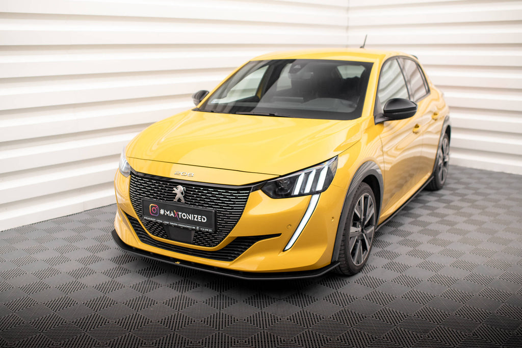 Maxton Design Street Pro Street+ Spoilerlippe Front Ansatz passend für Peugeot 208 GT Mk2