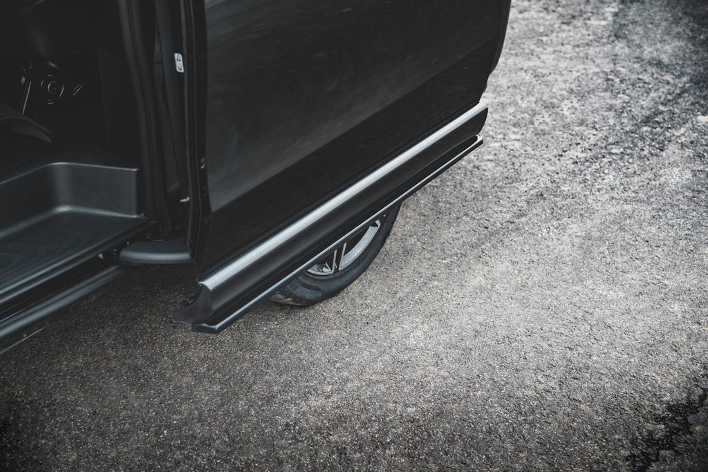 Maxton Design Street+ Seitenschweller Leisten passend für Mercedes-Benz V-Klasse Long AMG-Line W447 schwarz Hochglanz