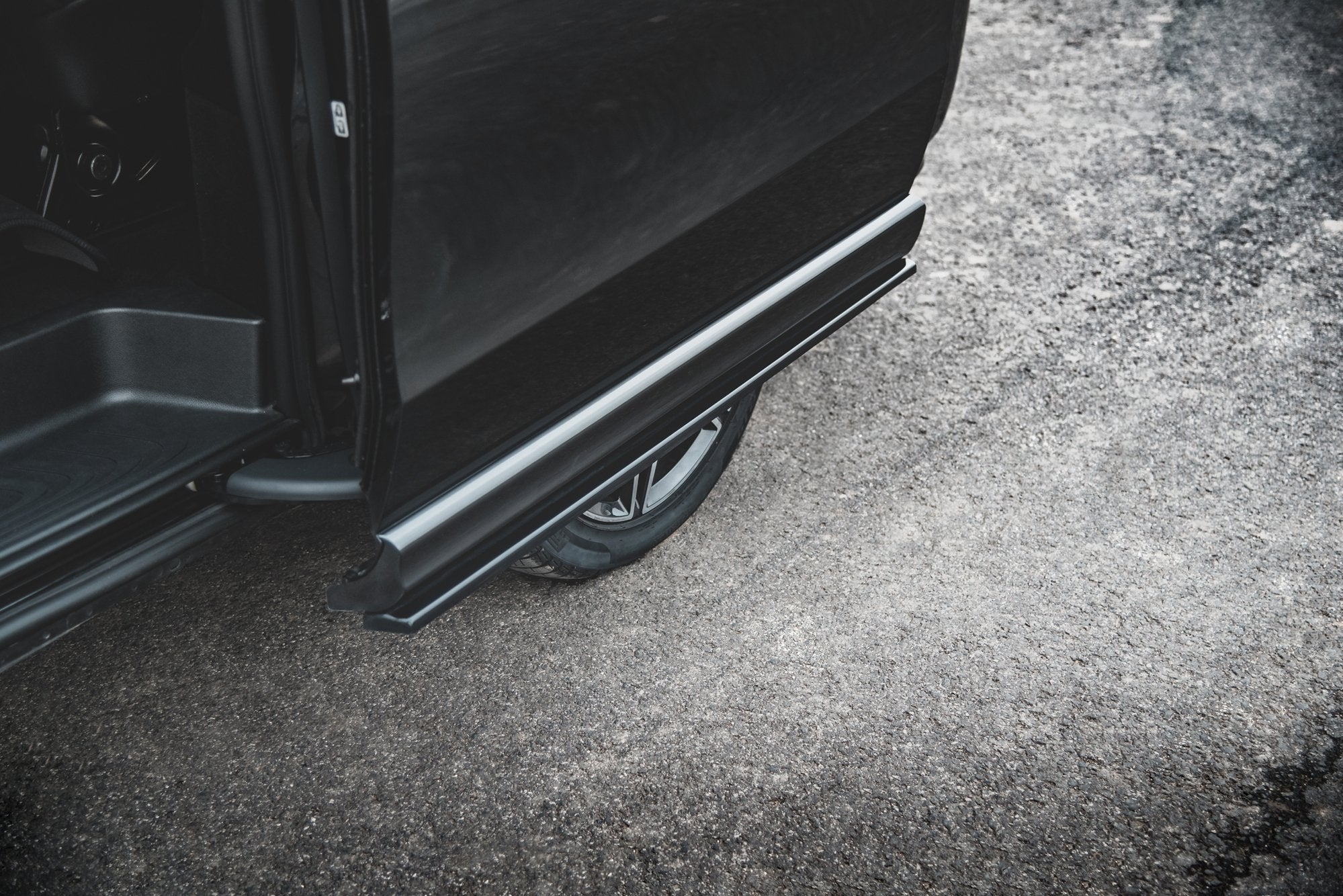 Maxton Design Street+ Seitenschweller Leisten passend für Mercedes-Benz V-Klasse Long AMG-Line W447 schwarz Hochglanz