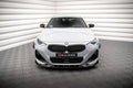 Maxton Design Street+ Spoilerlippe Front Ansatz V.2 passend für BMW 2 Coupe M-Paket / M240i G42 schwarz Hochglanz