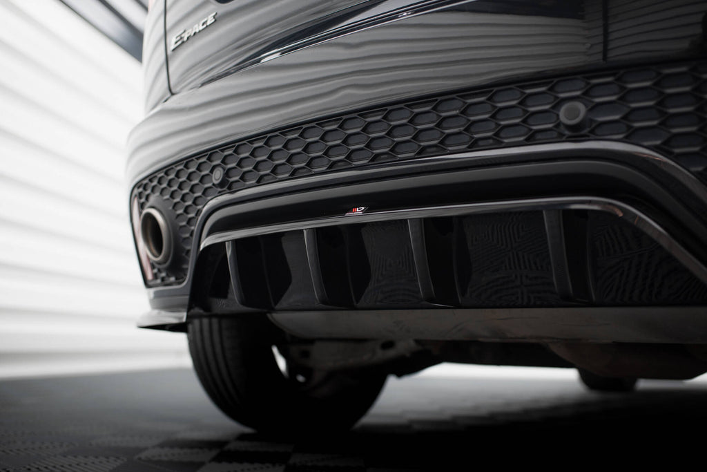 Maxton Design Street+ Mittlerer Diffusor RACE passend für Jaguar E-Pace R-Dynamic Mk1 schwarz Hochglanz