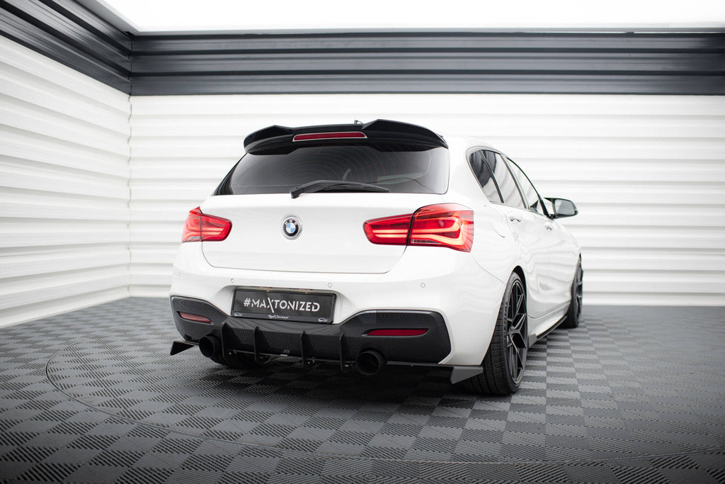 Maxton Design BMW 1er F20/F21 M-POWER FACELIFT - Diffusor Heck Ansatz passend für Heckschürze V.1 passend für