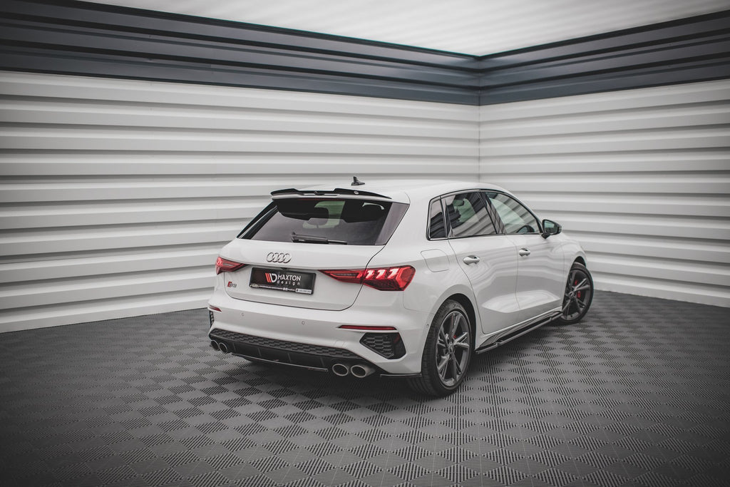 Maxton Design Heckansatz Audi S3 Sportback 8Y schwarz Hochglanz für Audi A3