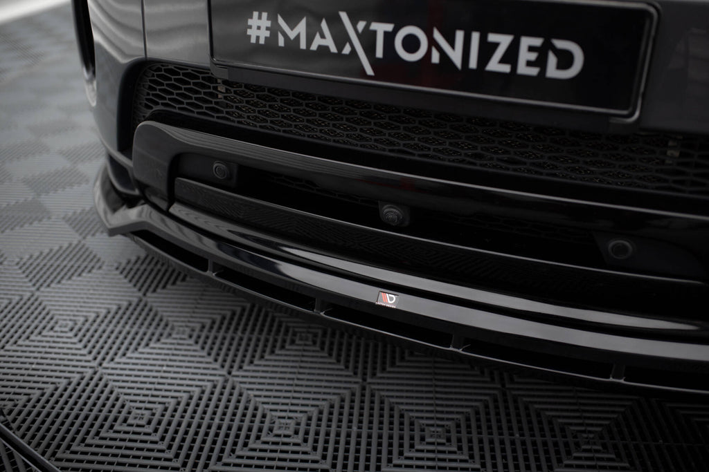 Maxton Design Street+ Spoilerlippe Front Ansatz passend für Land Rover Range Rover Evoque HSE Dynamic Mk1 Facelift schwarz Hochglanz