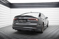 Maxton Design Heck Ansatz Flaps Diffusor passend für Audi A5 S-Line F5 Sportback schwarz Hochglanz