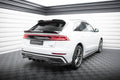 Maxton Design Street+ Mittlerer Diffusor RACE passend für Audi Q8 S-Line Mk1 schwarz Hochglanz