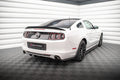 Maxton Design Heck Ansatz Flaps Diffusor passend für Ford Mustang Mk5 Facelift schwarz Hochglanz