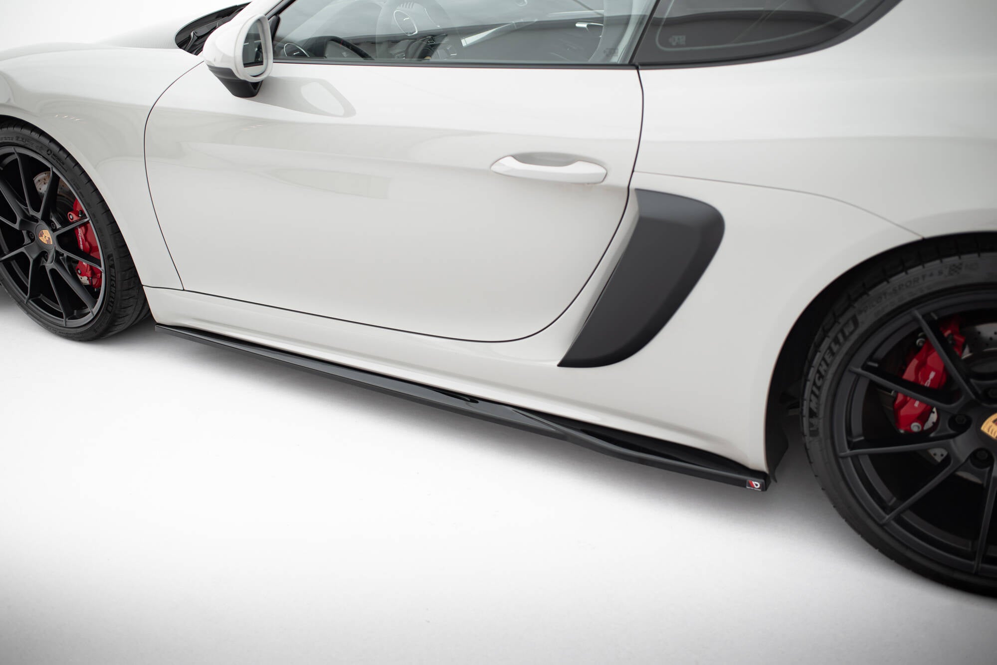 Maxton Design Street+ Seitenschweller Leisten passend für V.1 passend für Porsche 718 Cayman GTS 982c schwarz Hochglanz