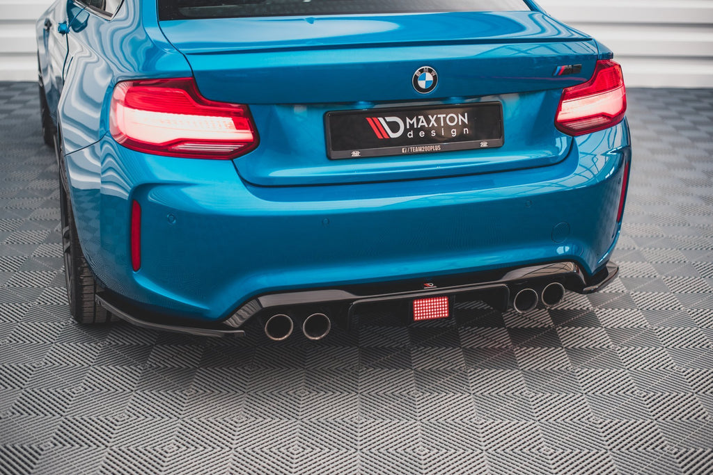 Maxton Design Diffusor Heck Ansatz passend für BMW M2 F87 schwarz Hochglanz