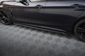 Maxton Design Street+ Seitenschweller Leisten passend für V.3 passend für BMW 4er Coupe / Gran Coupe / Cabrio M-Paket F32 / F36 / F33 schwarz Hochglanz